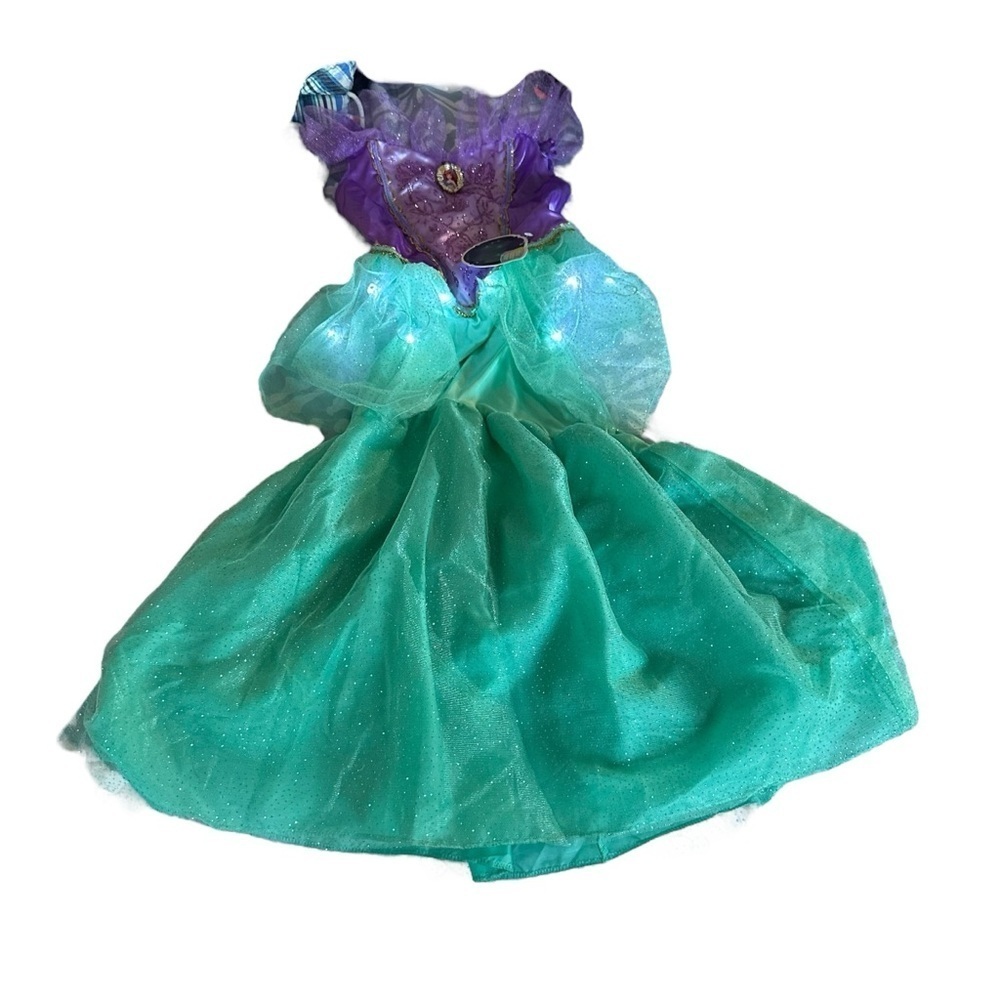 Disney Purple and Green Princess Doll Dress